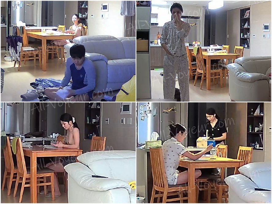 【カメラハッキング】美しい母娘のヌードを晒す（２）