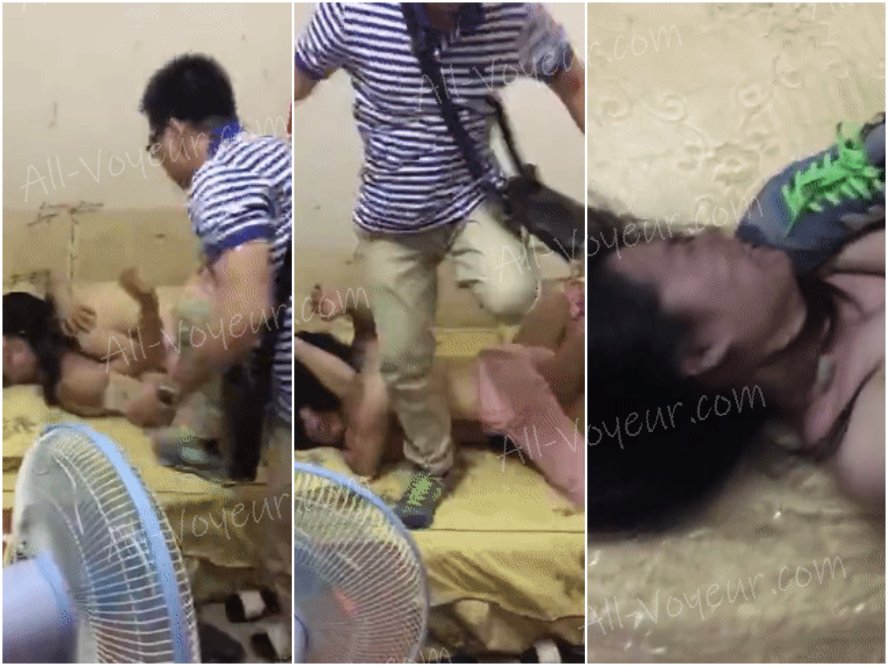 妻子和情夫偷情：两人半光着身子被暴力捉奸现场❤️妻子还全力护着奸夫，简直气翻天呀！