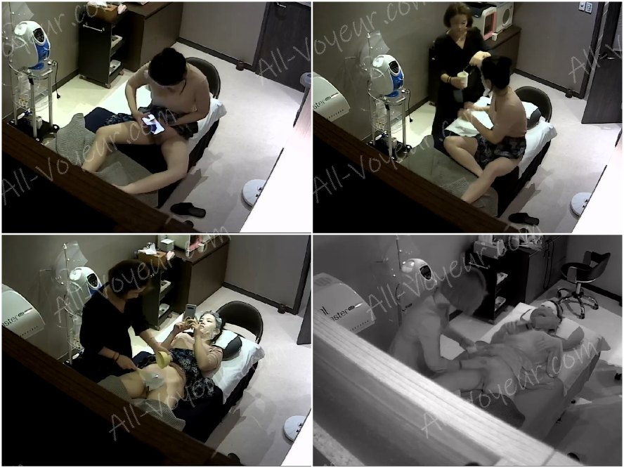 ハッカーは美容院の防犯カメラをハッキングし、フェイシャルや脱毛を受ける女性たちが携帯電話で自撮りをする様子を密かに撮影した。