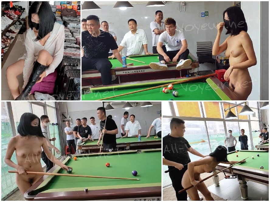 屋外での露出、通行人を故意に誘惑し無視する。