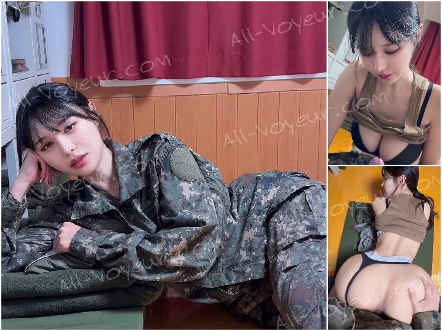 ミリタリー美女のハ◯撮り。