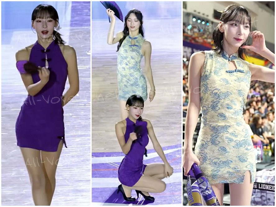 チアリーディングミューズガールズ[チョン・ヒジョン] チャイナドレス衣装に注目映像集