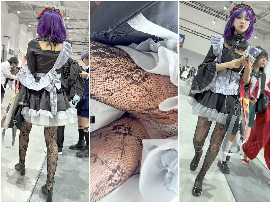 翌日、またしても美しい女性に出会った。彼女は露出度の高いストッキングとランジェリーを身につけていた。彼女は昨夜のことで頭がいっぱいのようだった。