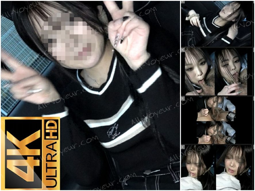 生粋のギャルに車内フェラからの口内発射