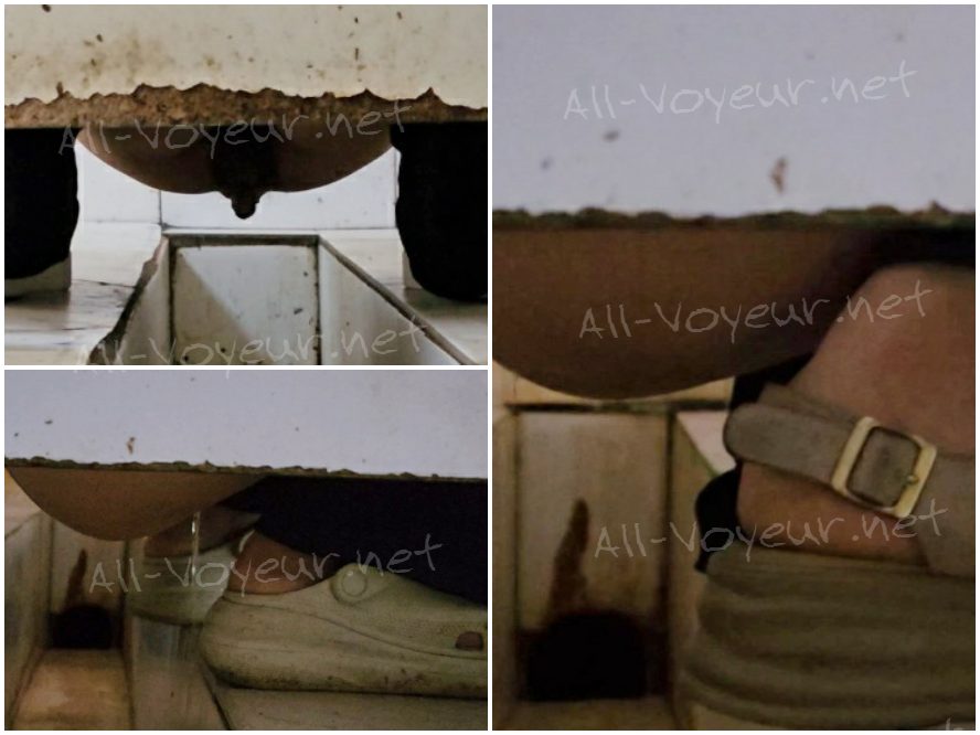 女性が乾いたトイレをこっそり撮影しながら拍手をする - 画面いっぱいに糞便が映る、下痢エピソード34。