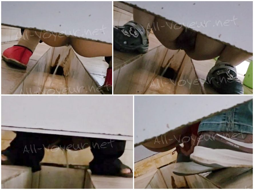 [過激／トイレ盗撮] 女性POV：和式ボットン便所の隠しカメラ — 画面いっぱいの糞便と下痢 (Vol. 34)