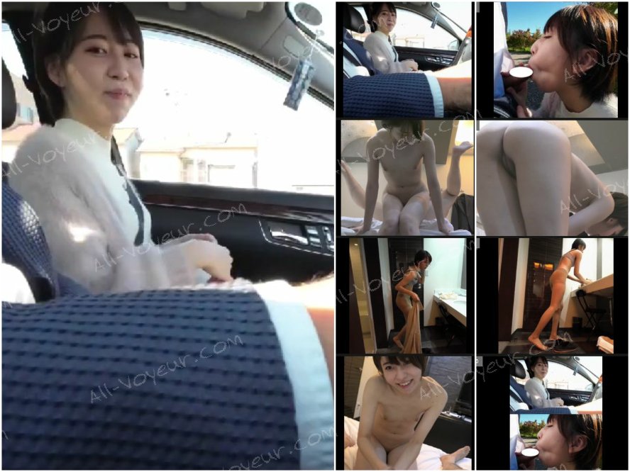 ちっぱいなカワイイ若妻と還暦経営者の野外露出デート＆ホテルでハメ撮り