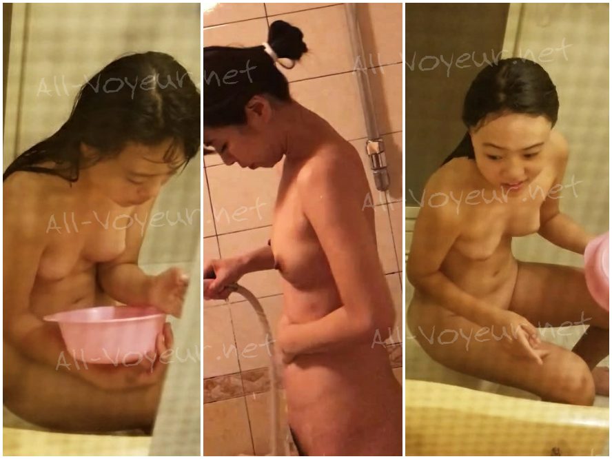 【入浴＆着替えコンピレーション】「小悪魔」な女子大生：親友を騙してルームメイト5人以上の姿を盗撮――プールシャワーで身支度を整える女性たち