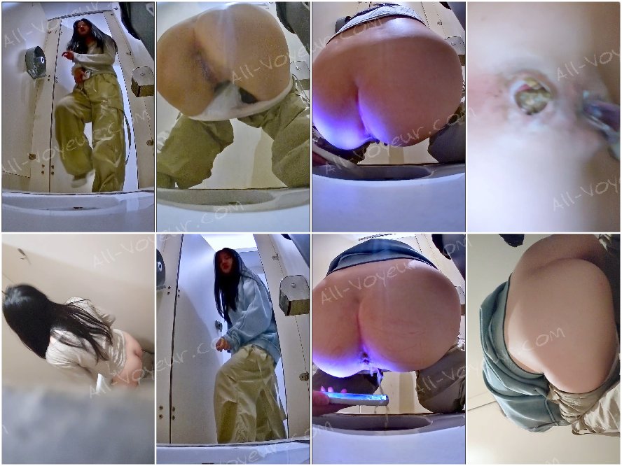 【最高級トイレショット】絶妙な無毛蝶形軟膣美人ダンサーの排便と排尿