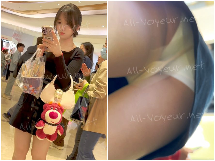 【KFC】「女子学生」クリップ2本のミニ総集編 —— 白ブリーフ＆ピンクショーツ（前後アングル）