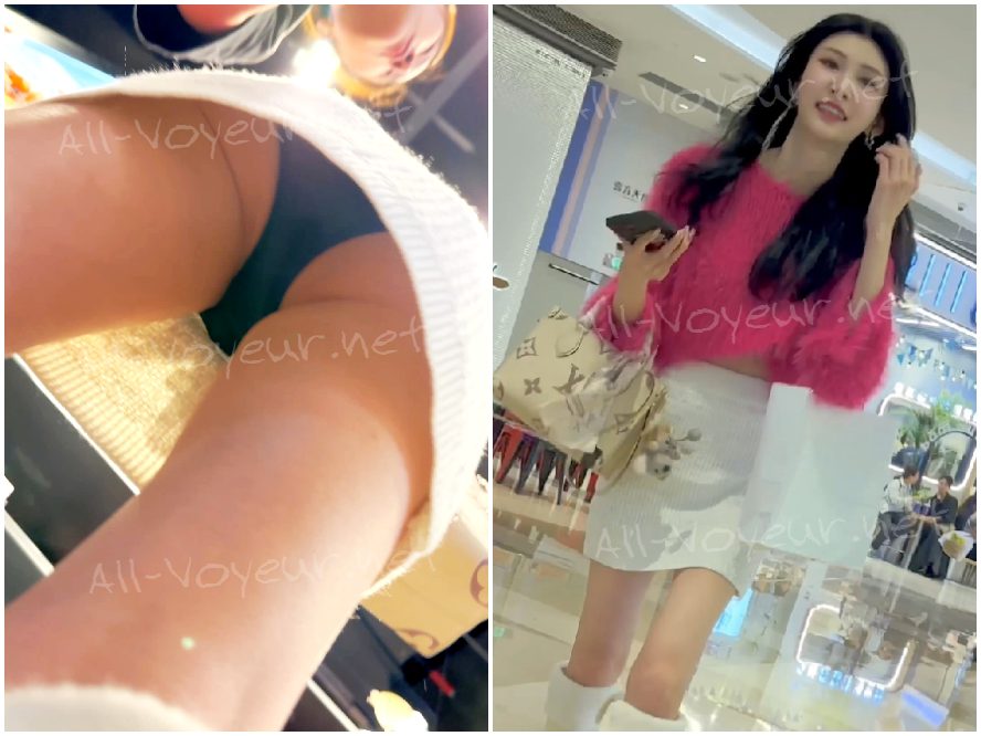 スマホに夢中な学生コスプレイヤー：後ろ姿は完璧にガードしつつ、前は無防備に――ほんのり透けるモノトーン・ランジェリー姿 [出典元のオリジナル版]