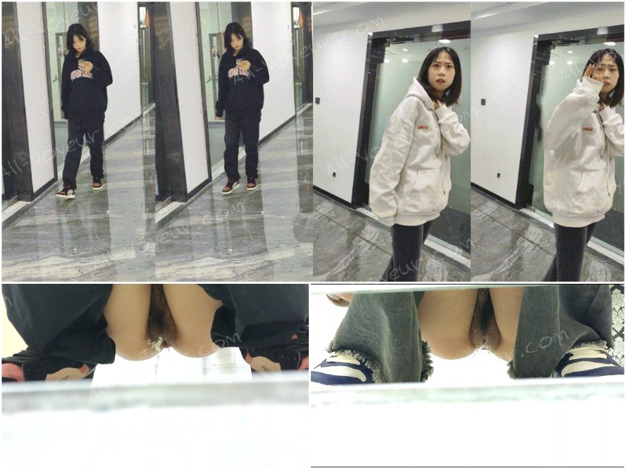 オフィスビルの女子トイレで撮影された、美しい新人インターン2人の自然なショット❤️ 美しく、柔らかな胸