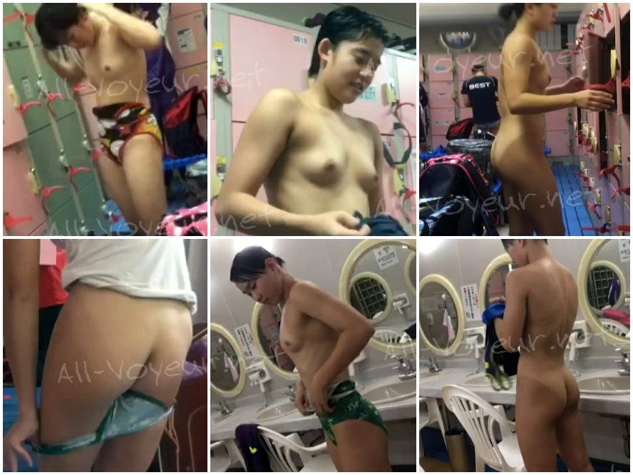 大学の「クズ女」が親友を裏切る：ルームメイトを隠し撮り（第9部） — 大学のプール・女子更衣室：着替え中の様々な女子学生たち ＋ 女子トイレ：施設を利用する学生たち