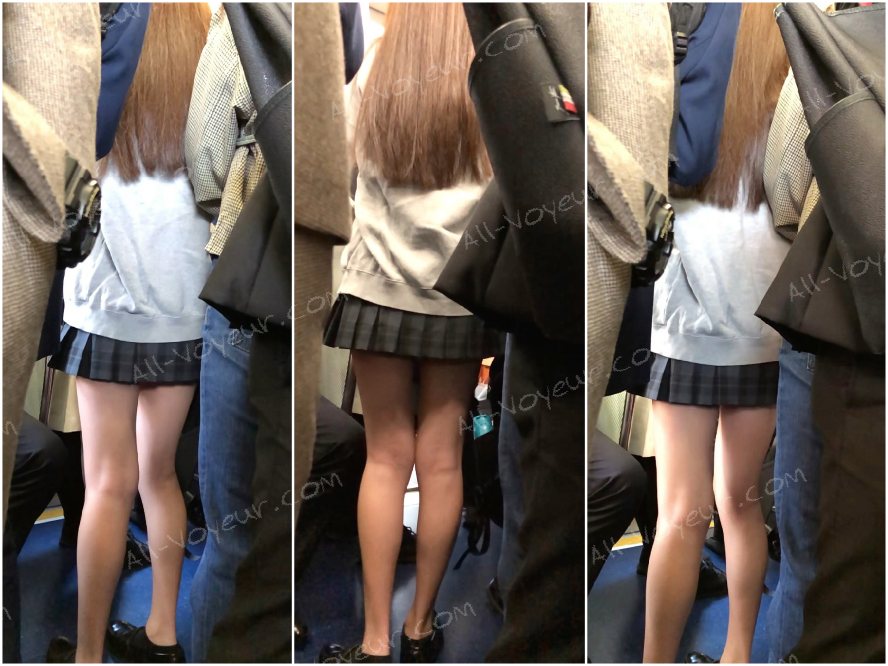 【放課後の眺め22】ミニスカＪＫのバックショットに釘付け！