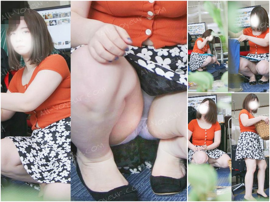 撮影バレ！色白むちむちアルバイトのおねえさんの純白パンティを撮っていたら　ドン引かれたんだが・・・