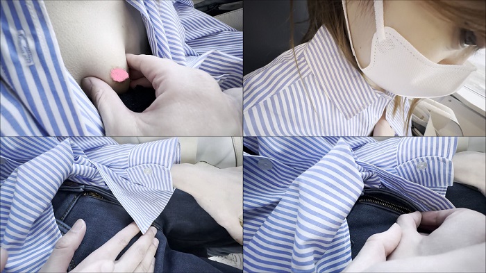 電車お触り23 春休み中に乳首コリコリされて、ファスナーを開かれ生で股間を触られちゃってます