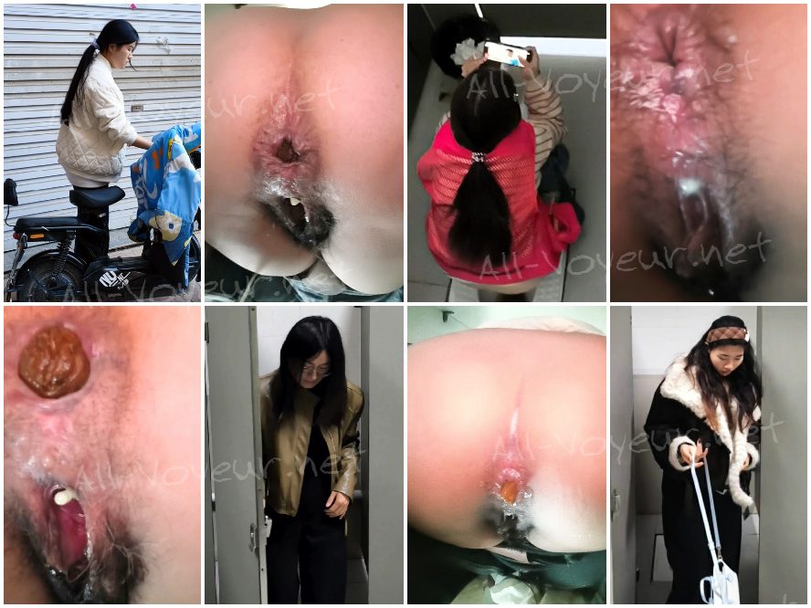 【便器下からの盗撮アングル】ご主人様による自撮り：無理やり広げられた、若く締まったマンコの接写映像――愛液の掻き出し、排便の盗撮、そして陰毛への愛撫