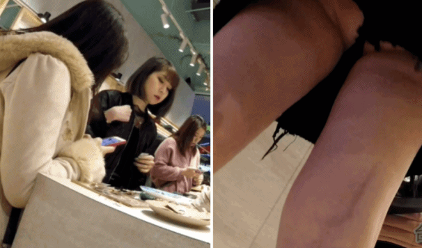 【ネットセレブ掘り出し物探し】ショートヘアで黒の服を着たネットセレブ。正面と背面の両方から写真がコピーされている。とても美人。