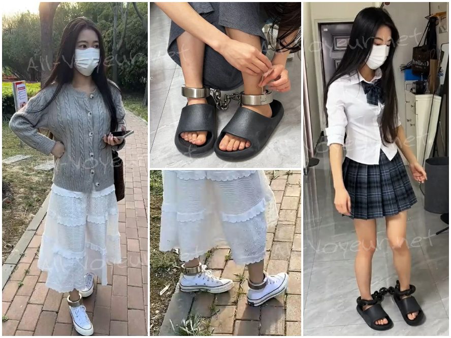 国内ニッチ ⭐ ブライアンのオリジナル ⭐ 18歳の少女の足枷、足枷、手錠、死の足枷 ⭐