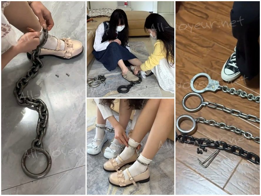 国内ニッチ ⭐ ブライアンのオリジナル ⭐ 18歳の少女の足枷、足枷、手錠、死の足枷 ⭐