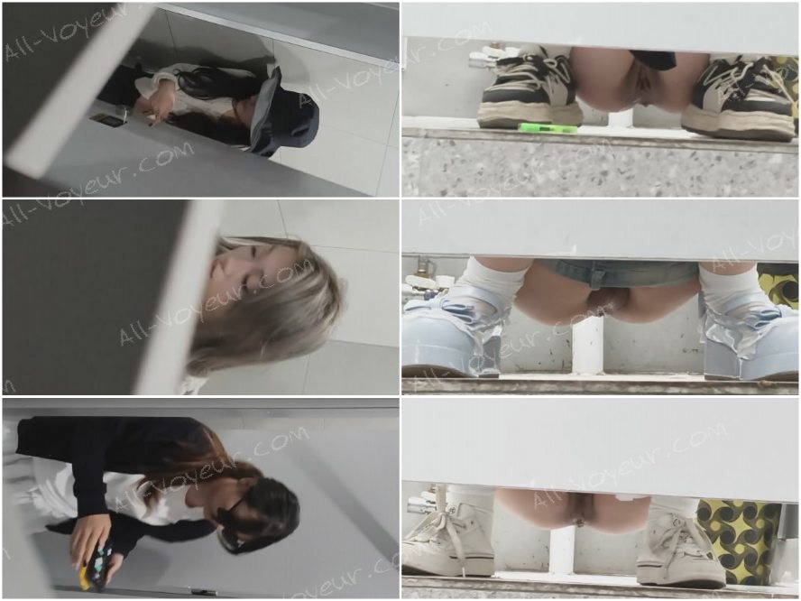 5月に流出した新しいビデオ❤️ 熟練の写真家が大学の女子トイレに忍び込み、サングラスをかけた女子学生の清潔で毛のない外陰部を高画質かつ透かしなしで密かに撮影しました[8+7V]。