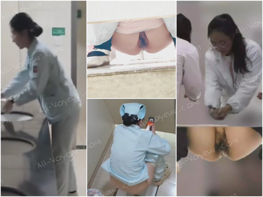 四月最新流出❤️厕拍大神手持闯拍医院医护专用女厕偷拍几个医生护士尿尿高清无水印