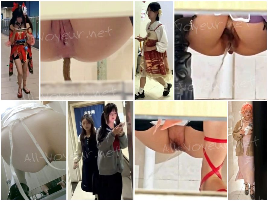 待望の【トイレショット】コスプレシリーズ：美しいコスプレイヤーが登場する最高品質のトイレショット集（動画59本）