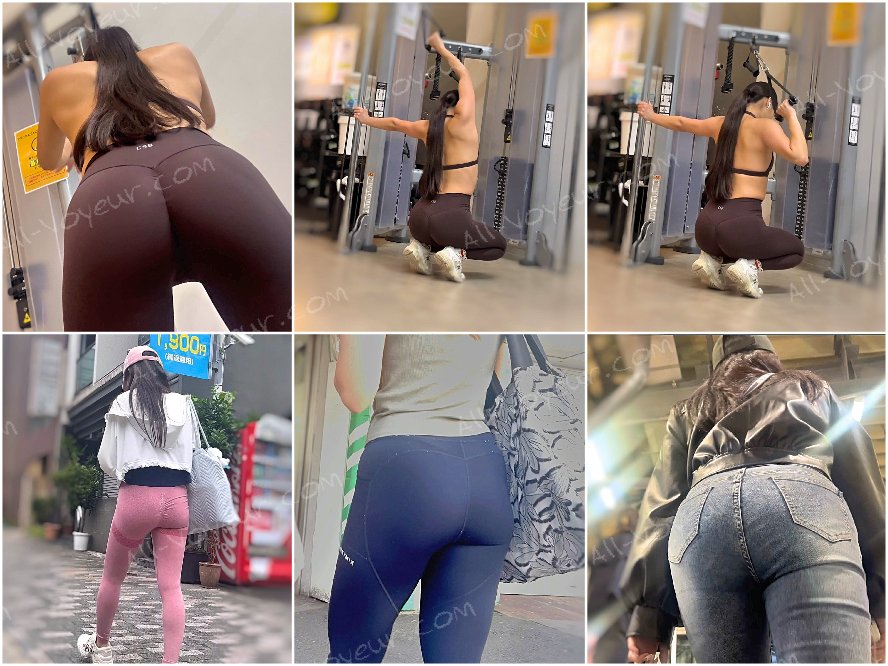 超Sクラスのパッツン美巨尻を堪能！希少なスパッツからエロ尻を突き出して♂を誘惑!