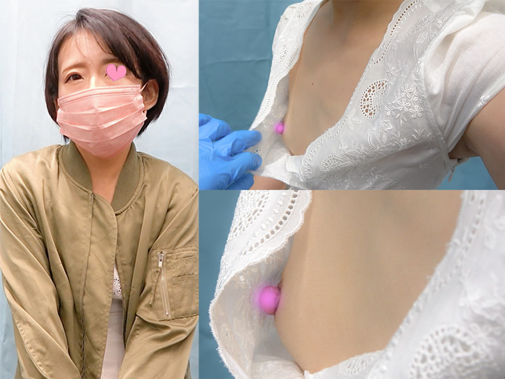 4人の美人妻たちの胸チラ/パンチラ/垂れた乳首をセクハラ検診/【ワクチン接種/1回目】