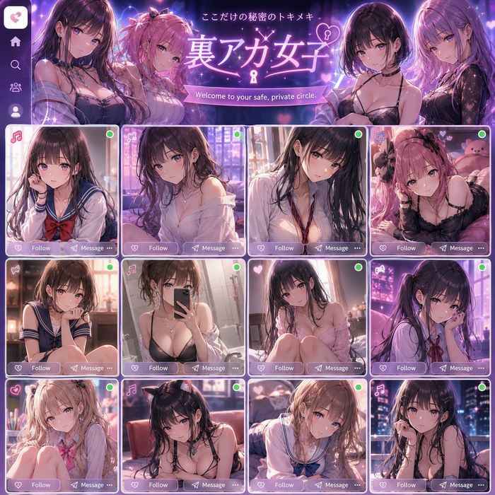 裏アカ女子