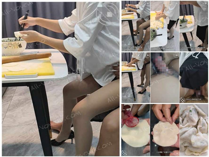 母と息子の近親相姦 ❤️ 互いしかいなかった母と息子のその後 ― 餃子を作っている最中の母を犯す