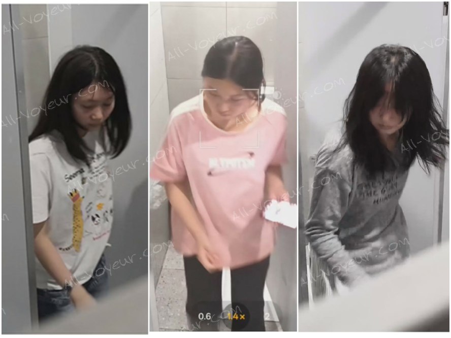 5月に新たに流出したトイレ写真の達人❤️ 女子大学のトイレに潜入し、複数の女子学生が排尿する様子を密かに撮影。写真にはピンクのTシャツを着た少女の毛のない外陰部が写っている。