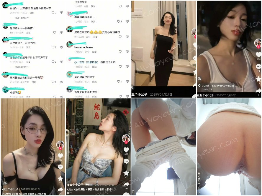 【トイレカメラ】究極の視覚体験のための高解像度アップグレードカメラ：TikTokインフルエンサー「五人の王子様」による絶妙な下着ストッキングの鑑賞。