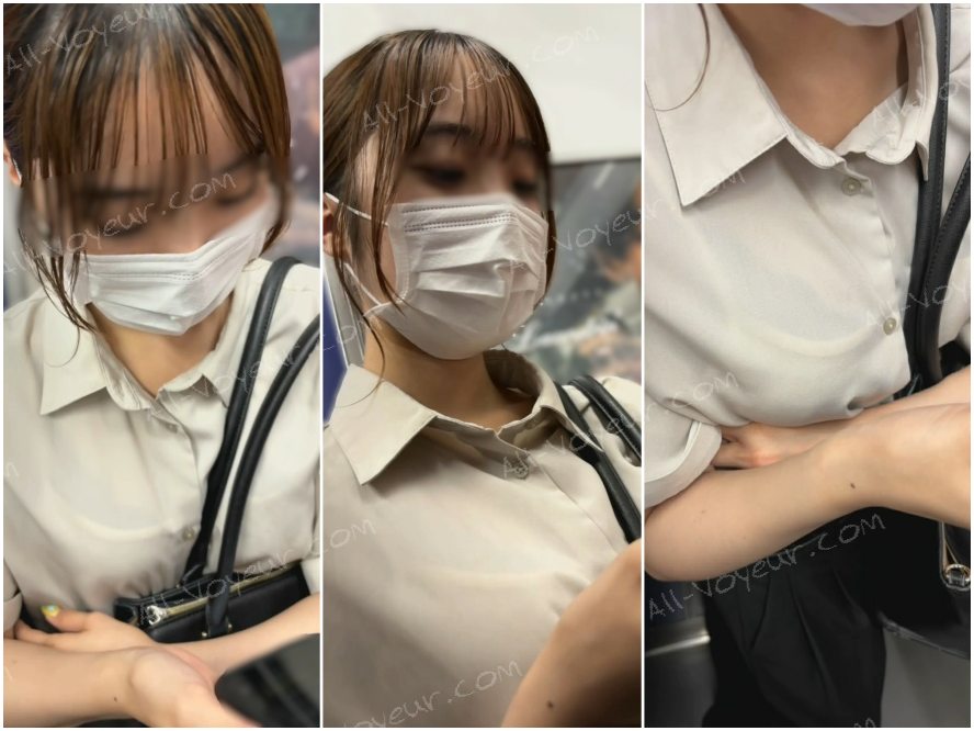 【再販】街の風景５　ちっぱいが可愛い美人ＯＬのキャミ線＆ソフトパイスラに萌え