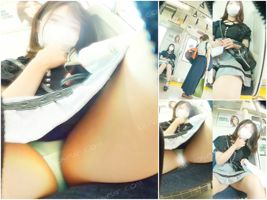 愛されＪＤちゃんの大事なおパンツ　電車対面パンチラ