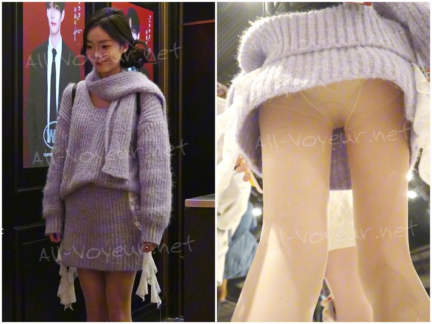 ピンクのツインテールのコスプレイヤー…白いハイヒールとセクシーなTバック。