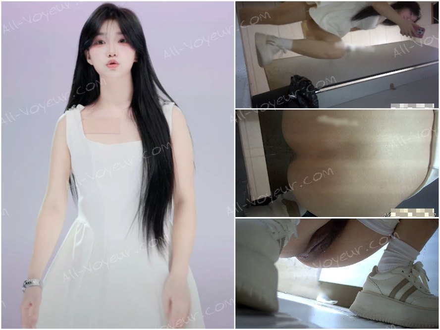 [ストリーマーのトイレ隠し撮り 6] ストリーマーのトイレの様子を捉えた、超鮮明な2アングル映像。