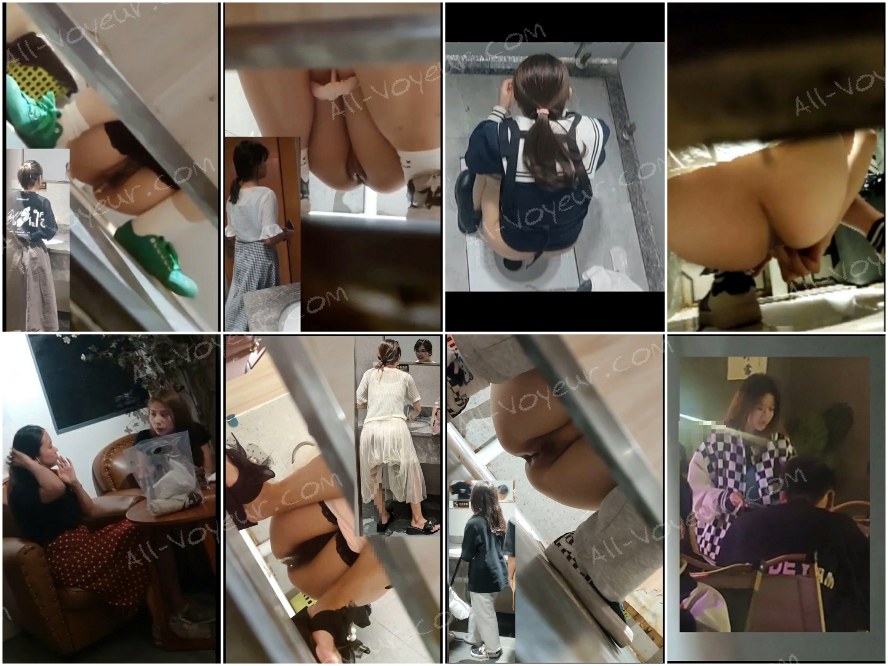 [極上トイレショット] プライム・アクセス❤️ 女子クラスメのタイトなマンコのドアップ；教師らしき人物も同じフレームに映り込むレアな構図――日常風景写真も収録。