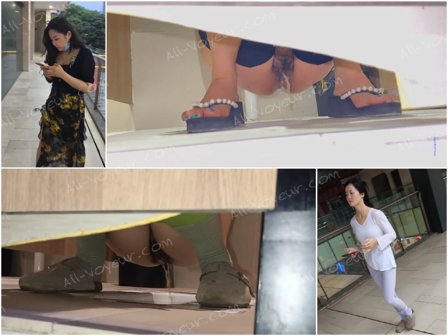 モールで美しい女性2人が、毛深い小柄な黒人男性に尾行され、こっそり写真を撮られた❤️