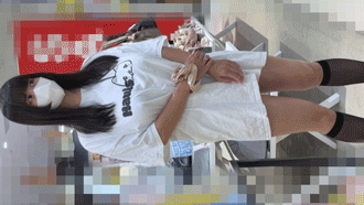 【おまけ付】国宝級!!激カワショップ店員19 Lカップ爆乳ひょうたんが規格外過ぎるデカ乳輪の店員Kちゃん