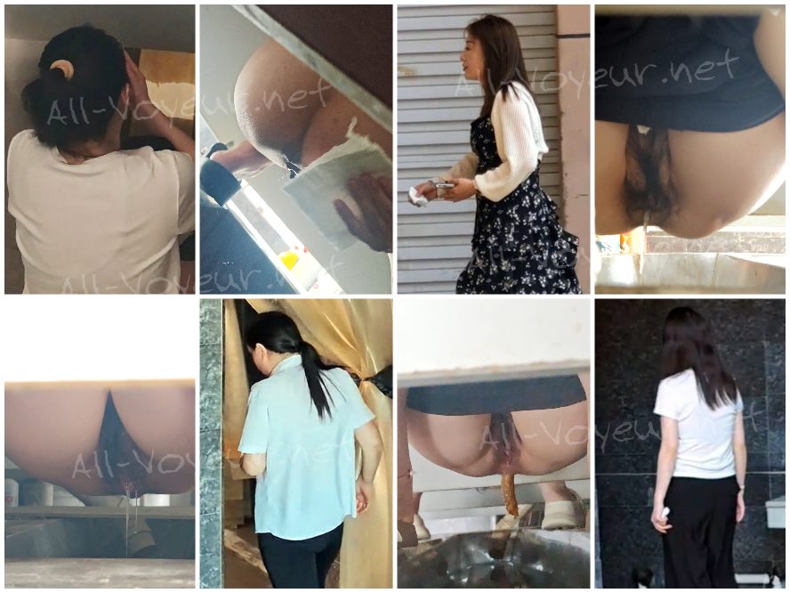 【下からのトイレ撮影】マスターが一人で若い女性の陰部を撮影する方法を学び、うんちを盗み、二眼レンズで陰部に触れようと試みる。