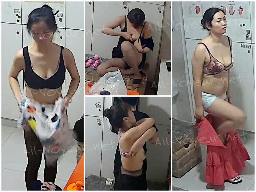 ヘルスクラブの更衣室におけるストッキングの魅力
