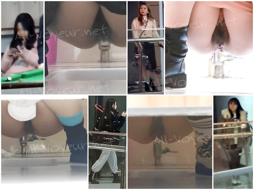 国内のショッピングモールの各階にある女性用トイレで撮影した写真です❤️ 多くの若い女性がこれらの施設を利用しています