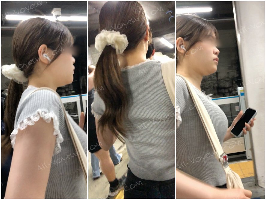 【横からの眺め426】小柄なOLの極上の爆乳に大興奮!!
