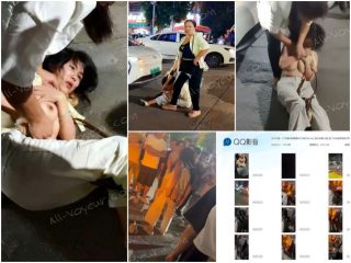 广东惠州原配抓奸当街扒光小三❤️奶子屁股全露 路人纷纷起哄猛拍特写！